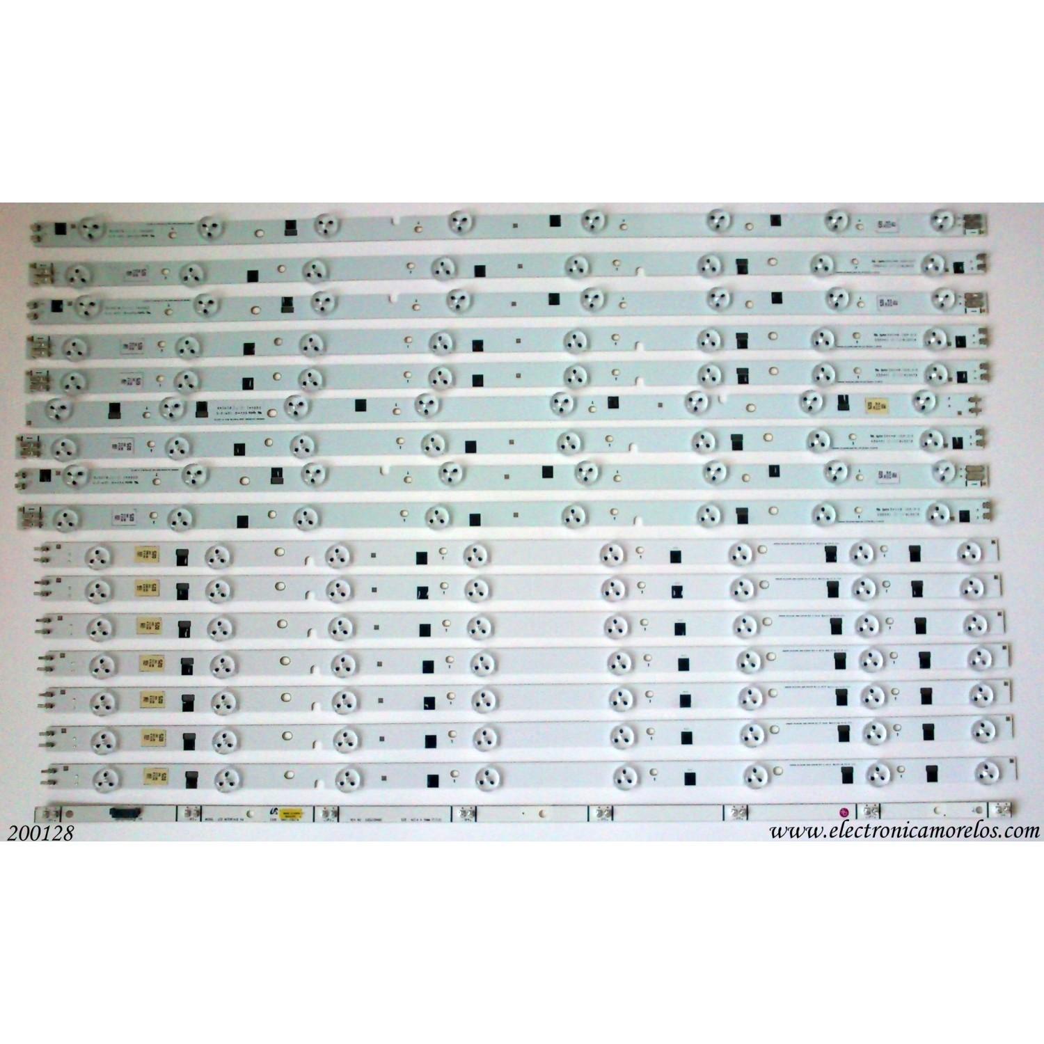 KIT DE LED PARA TV / SAMSUNG 2012SVS60 3228 / DE600CGS-V3 / MODELO UN60EH6002FXZA HH01	